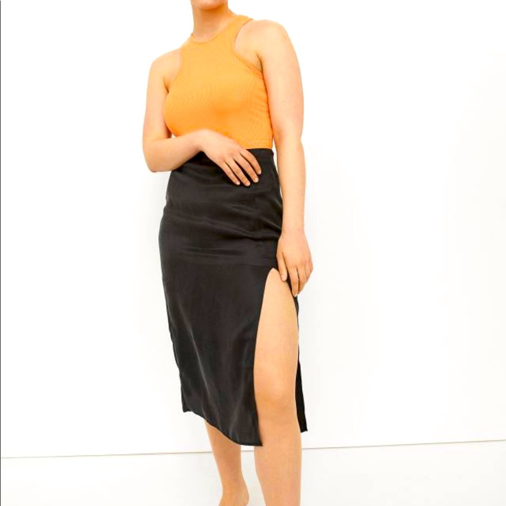 Black Midi Skirt | Size M